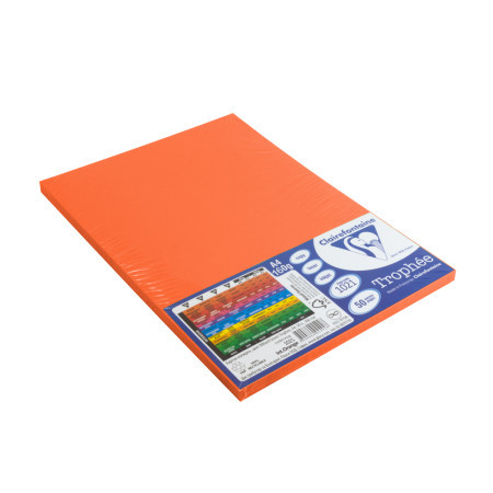 Claire, kopirni papir, A4, 160g, intenzivna narandžasta, 50K ( 486388 ) - Img 1
