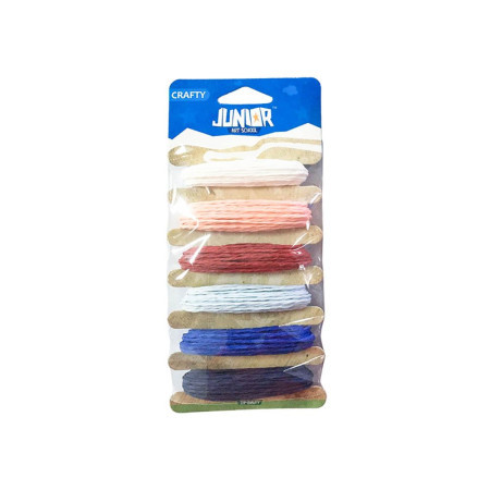 Crafty string, kraft kanap, papirni, miks, 5m, 6K ( 137616 )