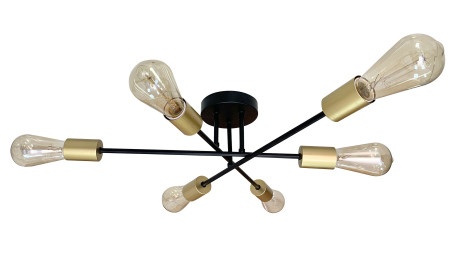 Crespilo Luster Crni 6x40W E27 ( 15013 )