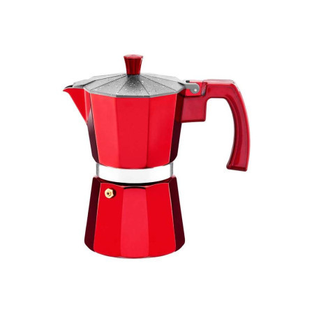 Dajar dj94366 džezva za espresso kafu 6 šoljica 300ml crvena
