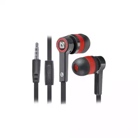 Defender slušalice bubice sa mikrofonom pulse 420 crno crvene