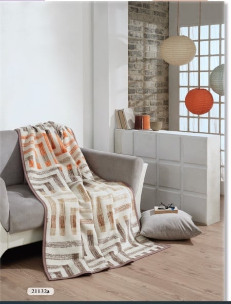 Dekordom ćebe eco blanket 150x200 - 21132c - beige orange ( 021955 )-1