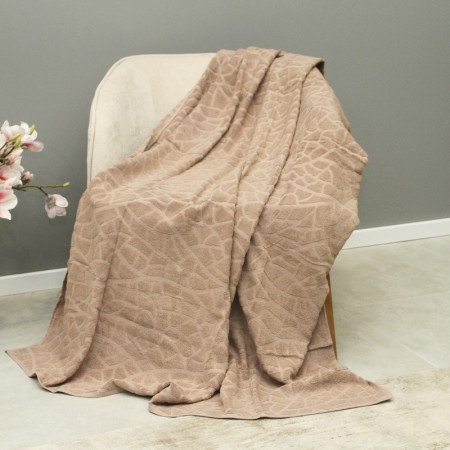 Dekordom frotir prekrivač stone 145x200 - light brown ( 024536 )