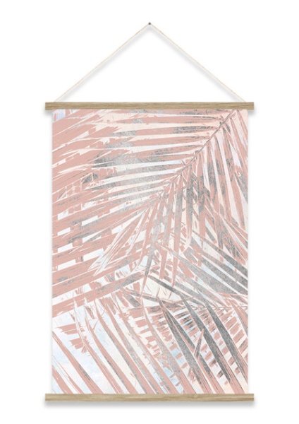 Dekordom slika kakamono 60x90 - kakr30731 - pink palm ( 022840 )-1