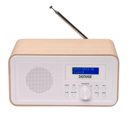 Denver DAB-30 lightwood radio - Img 1