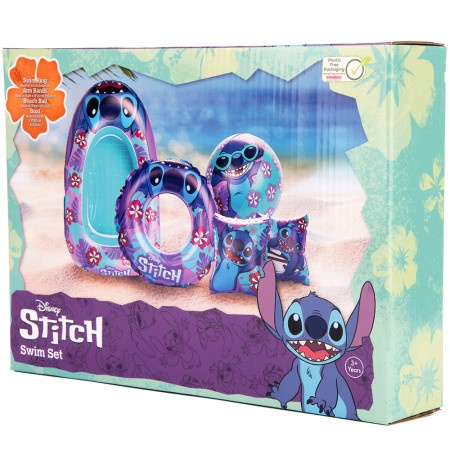 Disney Stitch set za plivanje sa čamcem 4 elementa ( 1019985 )