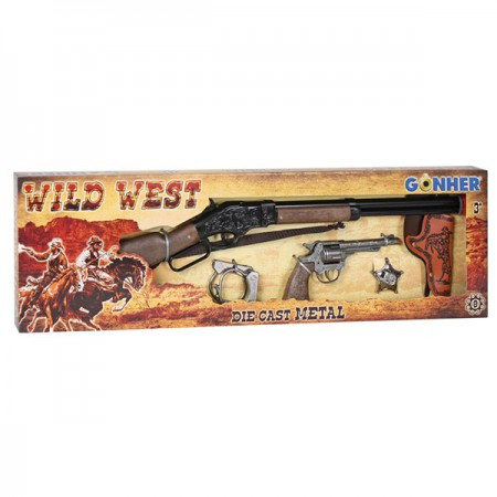 Divlji zapad set oružja sa puškom ( 24606 ) - Img 1