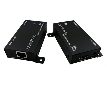 E-green Adapter-Konvertor HDMI extender - RJ 45 cat5e6, 60m