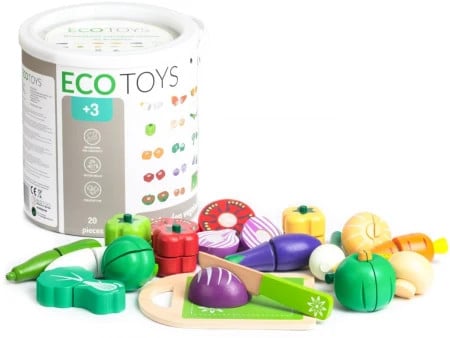 Eco toys set od 20 delova drveno povrće ( TL87113 )