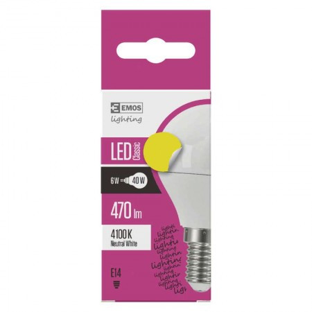 Emos led sijalica classic mini globe 5W e14 nw zq1221 ( 1735 ) - Img 1