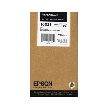 Epson ink cartridge T6021 PH BK (110ml) - Img 1