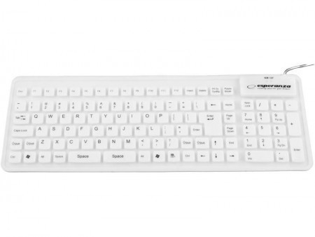 Esperanza EK126W tastatura silikonska za tablet i kompjuter bela - Img 1