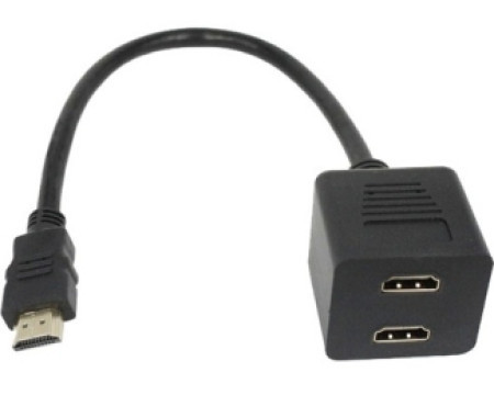 Fast Asia adapter HDMI - HDMI M/2F (spliter) crni - Img 1