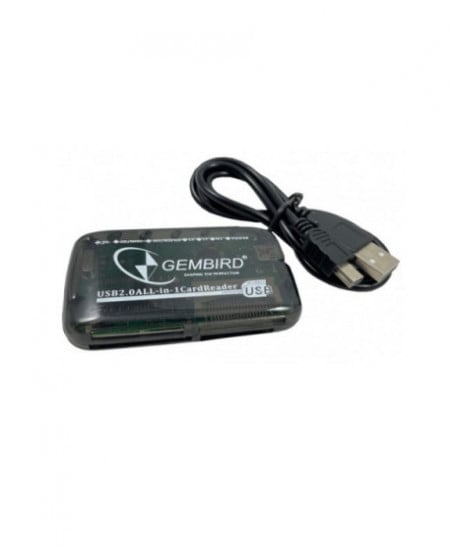 FD2-ALLIN1-BLK ** Gembird USB2.0 citac svih tipova memorijskih kartica(319)