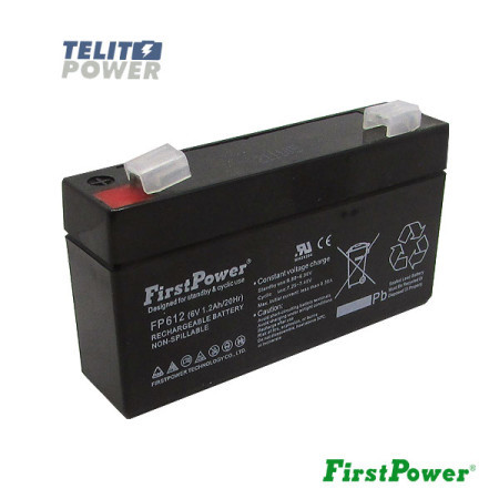 FirstPower 6V 1.2Ah FP612 terminal T1 ( 0346 )