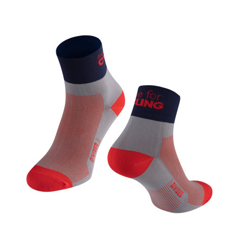 Force čarape divided, sivo-crvena l-xl/42-46 ( 90085742 )