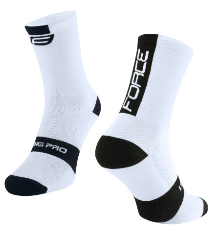 Force čarape long pro, belo-crne s-m/36-41 ( 9009055 )
