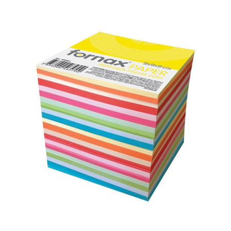Fornax blok za beleške 9x9cm 900 lista, lajmovan, 406001 sortirano, 10 boja ( A903 )