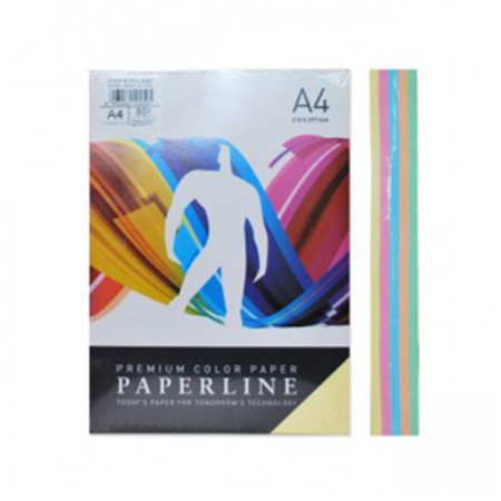 Fotokopir papir A4/80gr mix pastel 1/250 ( 3999 ) - Img 1