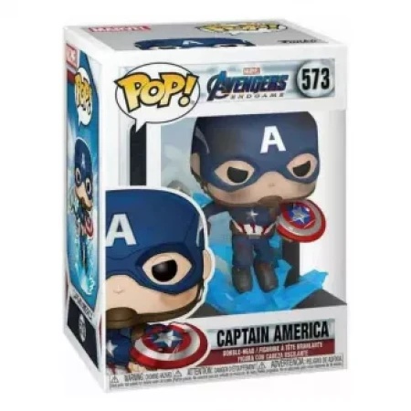 Funko Marvel Endgame POP! Vinyl - Captain America w/Broken Shield&Mjolnir ( 037318 )