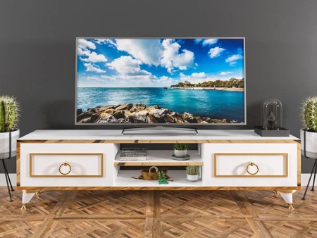 Futrix Tv komoda Lotus belo - zlatno ( 34878 )