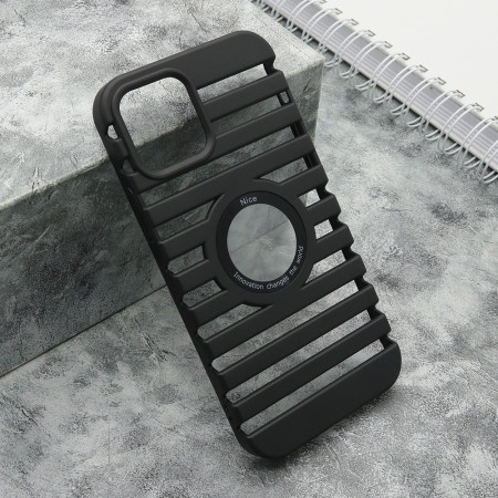 Futrola lines logo cut za iphone 12/12 pro (6.1) crna ( F116249 )