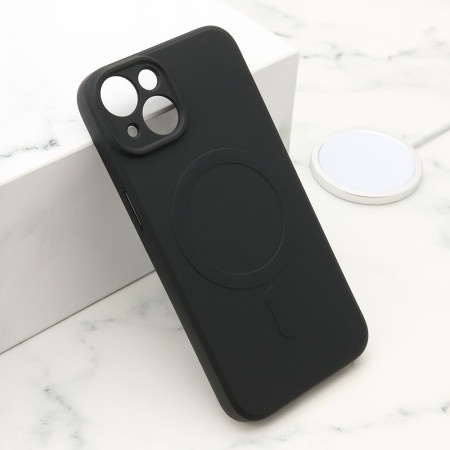 Futrola velvet touch magsafe za iphone 14 (6.1) crna ( F119930 )