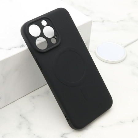 Futrola velvet touch magsafe za iphone 15 pro max (6.7) crna ( F119950 )