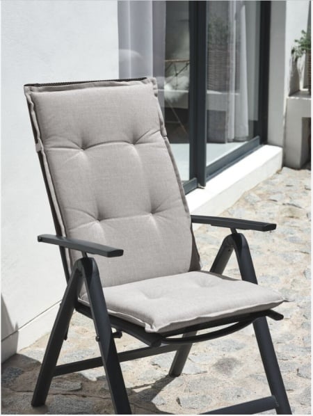 Garden cushion recliner chair l