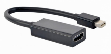 Gembird 4K mini display-port to HDMI adapter cable, black A-mDPM-HDMIF4K-01 - Img 1