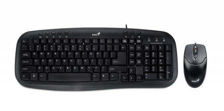 Genius smart tastatura + miš KM-200, BLK,USB,SER - Img 1