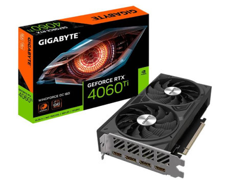 Gigabyte GeForce RTX 4060 Ti WindForce OC 16GB grafička kartica ( GV-N406TWF2OC-16GD )