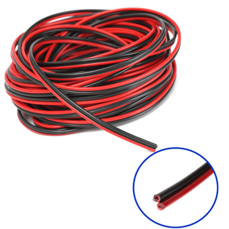 Gigatech kabli naponski 2x0.5 100M crno crveni ( 010-0733 ) - Img 1