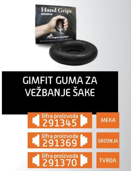 Gim fit gimfit guma za vežbanje šake-tvrda ( 291370 )