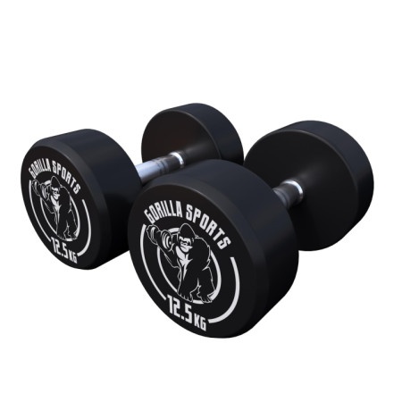 Gorilla Sports Okrugle gumirane bučice (2 x 12,5 kg) ( 100279-00008-0110 )