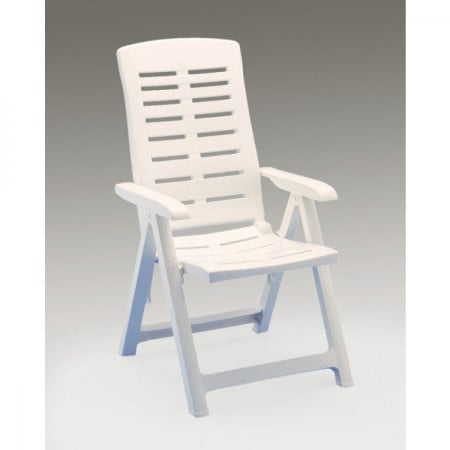 Green Bay bastenska stolica plasticna yuma - bela ( 029089 )
