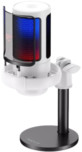 Havit GK50 RGB beli računarski mikrofon -3