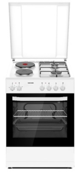 Heinner hfsc-s60e2hswh 2xstruja/2xgas/60cm Kombinovani šporet