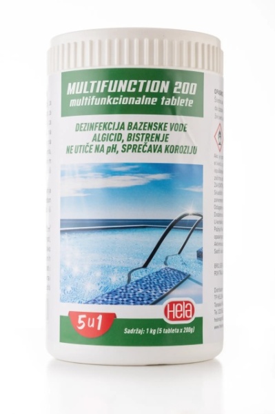 Hela Multifuncion 200 tablete hlor 5u1 (5x200gr) 1 kg
