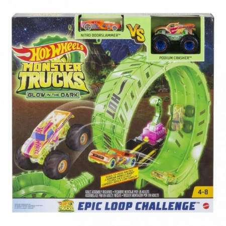 Hot wheels monster truck svetleca staza ( 1100012579 )
