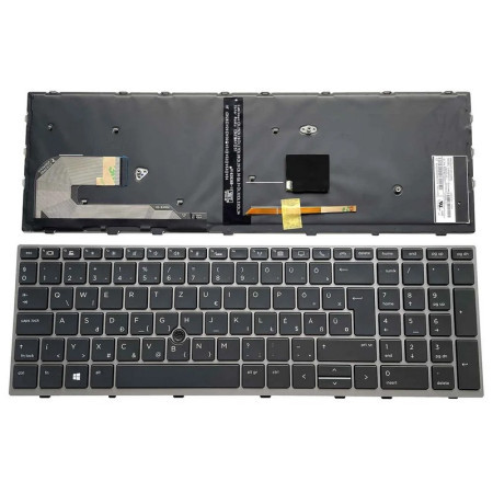 HP tastatura za laptop EliteBook 755 G5 850 G5 850 G6 mali enter sa ramom i pozadisnkim osvetljenjem ( 110453 )