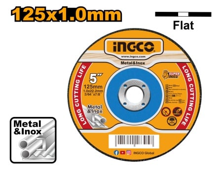 Ingco mcd101251 rezna ploča za metal 125mmx1.0 ( MCD101251 )