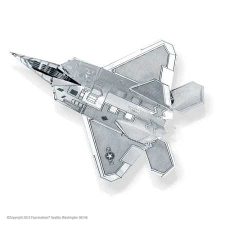 Invento F22 Raptor borbeni avion 3D metalna maketa ( 502482 ) - Img 1