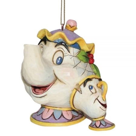 Jim Shore Mrs Potts & Chip Hanging Ornament ( 028943 )