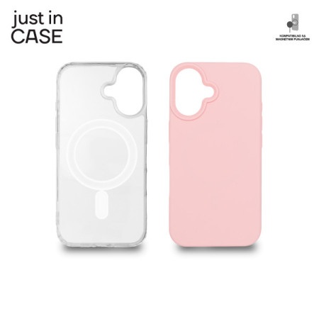 Just in case 2u1 extra case mag mix plus paket pink za iphone 16 ( MAGPL116PK )