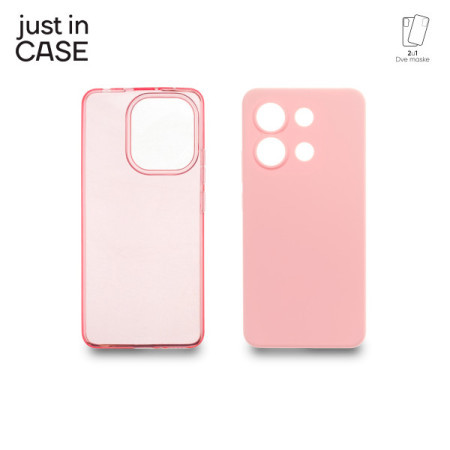 Just in Case 2u1 extra case mix plus paket maski za telefon redmi note 13 pink ( MIX324PK )