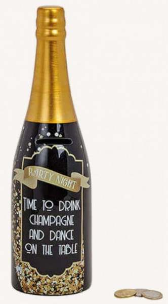 Kasica šampanj boca 9xh30cm ( 10023413 )
