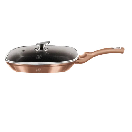 Kaufmax grill tiganj sa poklopcem 28cm rose gold metalic collection km- 0053 ( 425920 ) - Img 1