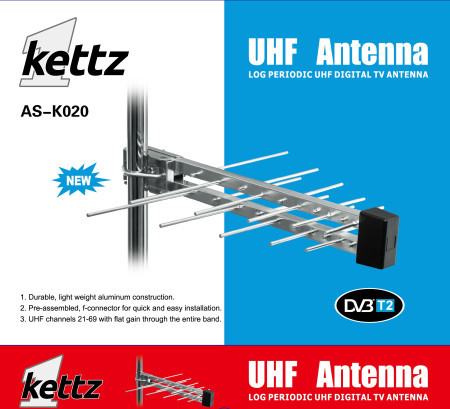 Kettz antena TV/FM/T2 RF konektor AS-K020 ( 00K020 )