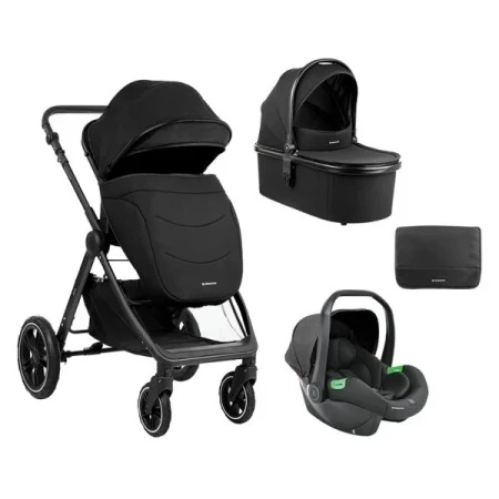 Kikka Boo Kolica Ava 3in1 set sa I-SIZE autosedištem i tvrdom korpom Black ( KKB13065 )